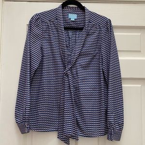 CeCe tie blouse